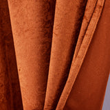 Velvet Backdrop Drape Panel 14 ft x 57 in Rust/Burnt Orange