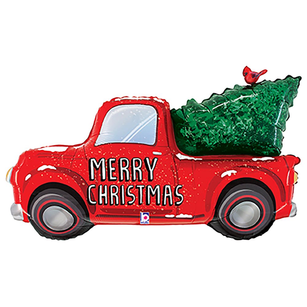 Christmas Truck Foil Balloon
