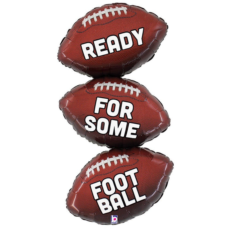 Football Trio Foil Balloon