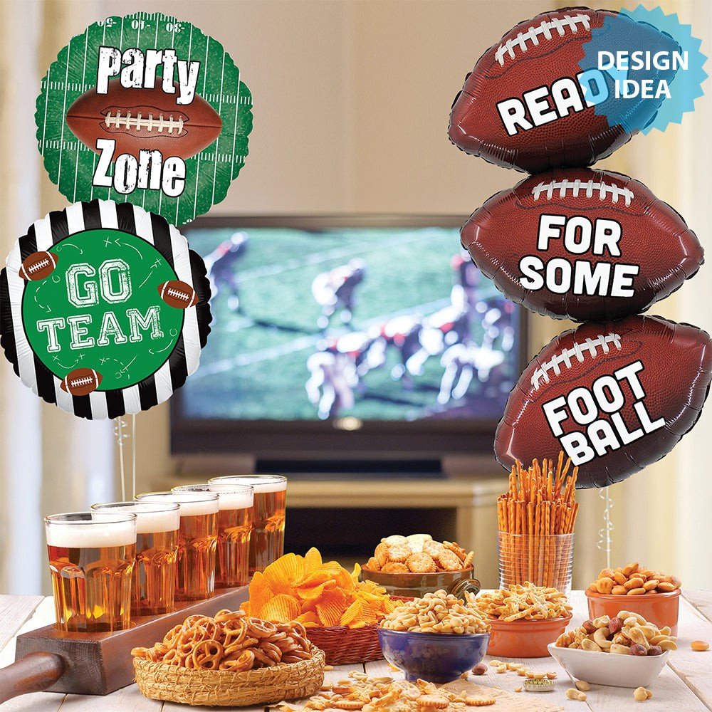 Football Trio Foil Balloon