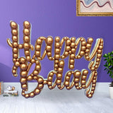 Birthday Mosaic Frame Script Happy B-Day