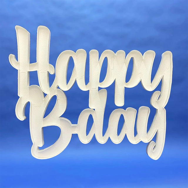 Birthday Mosaic Frame Script Happy B-Day