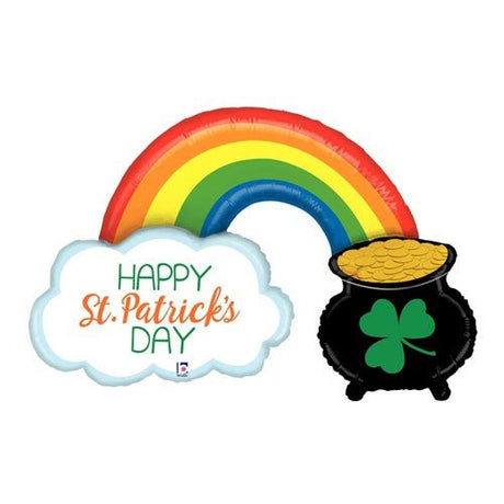 St. Pats Pot Of Gold Foil Balloon