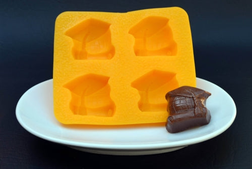Graduation Globe Flexible Chocolate Mold - CM178