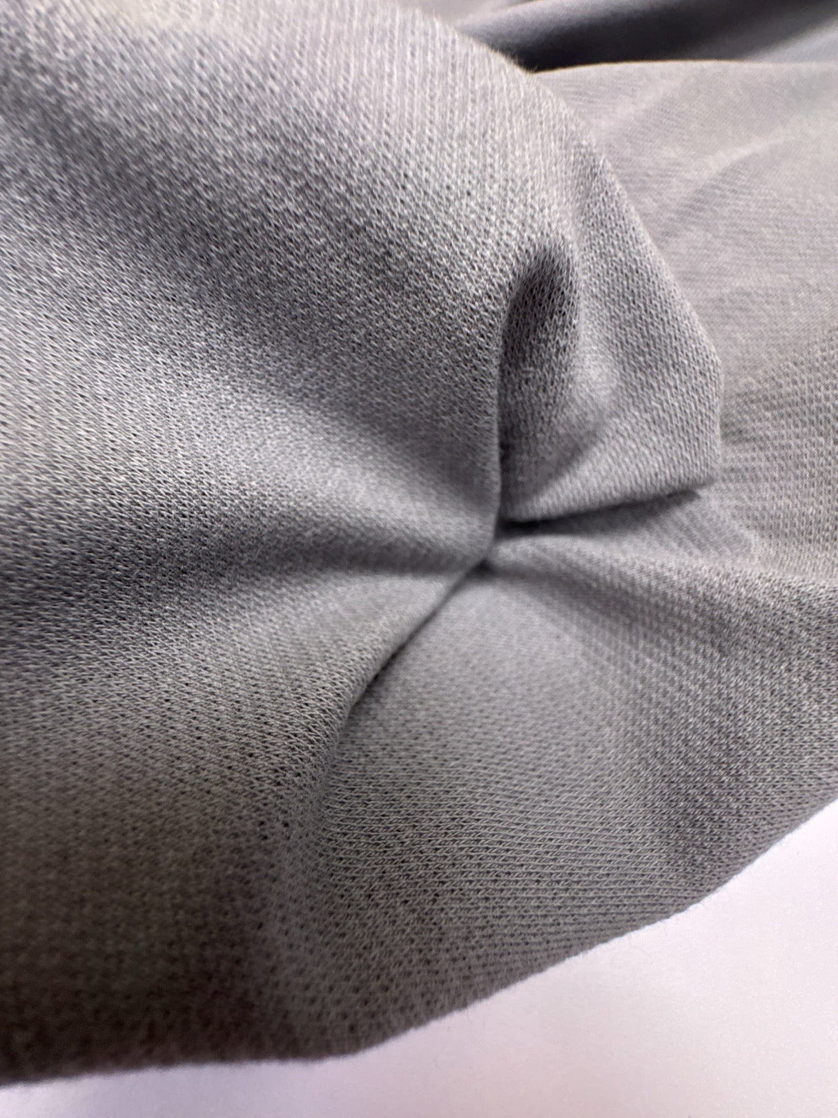 Cotton Elastane Knitted Gray Fabric