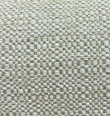 Sampson Chenille Performance Upholstery Fabric - Sea Salt White, Solid, 58" Width (1 Yard)