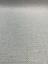Sampson Chenille Performance Upholstery Fabric - Sea Salt White, Solid, 58" Width (1 Yard)