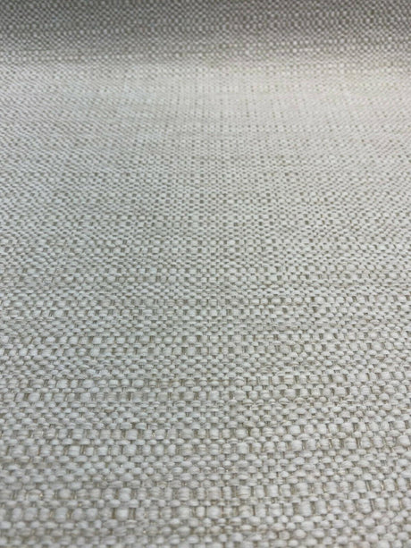 Sampson Chenille Performance Upholstery Fabric - Sea Salt White, Solid, 58" Width (1 Yard)