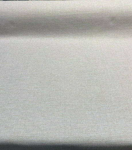 Sampson Chenille Performance Upholstery Fabric - Sea Salt White, Solid, 58" Width (1 Yard)