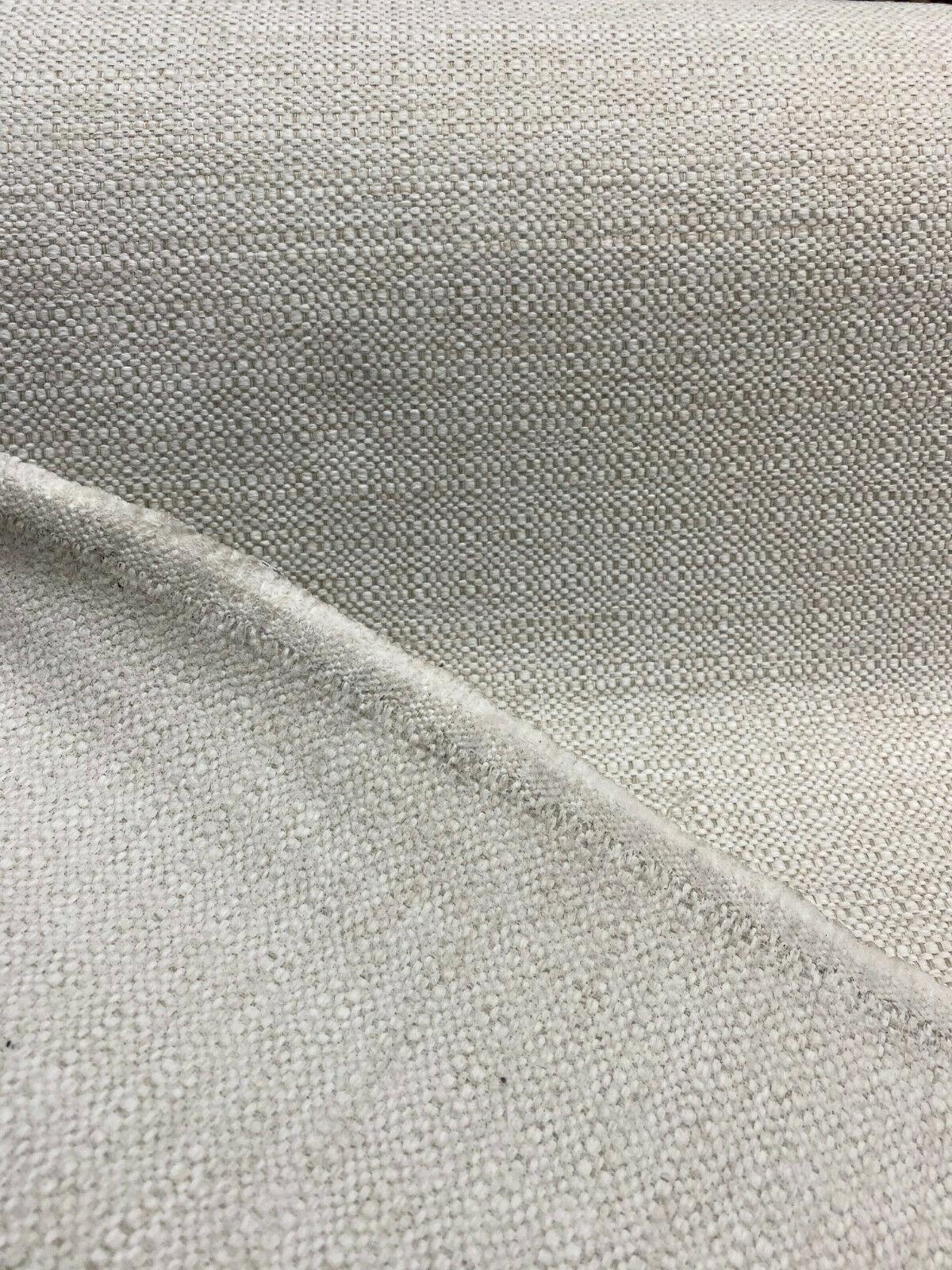 Sampson Chenille Performance Upholstery Fabric - Sea Salt White, Solid, 58" Width (1 Yard)