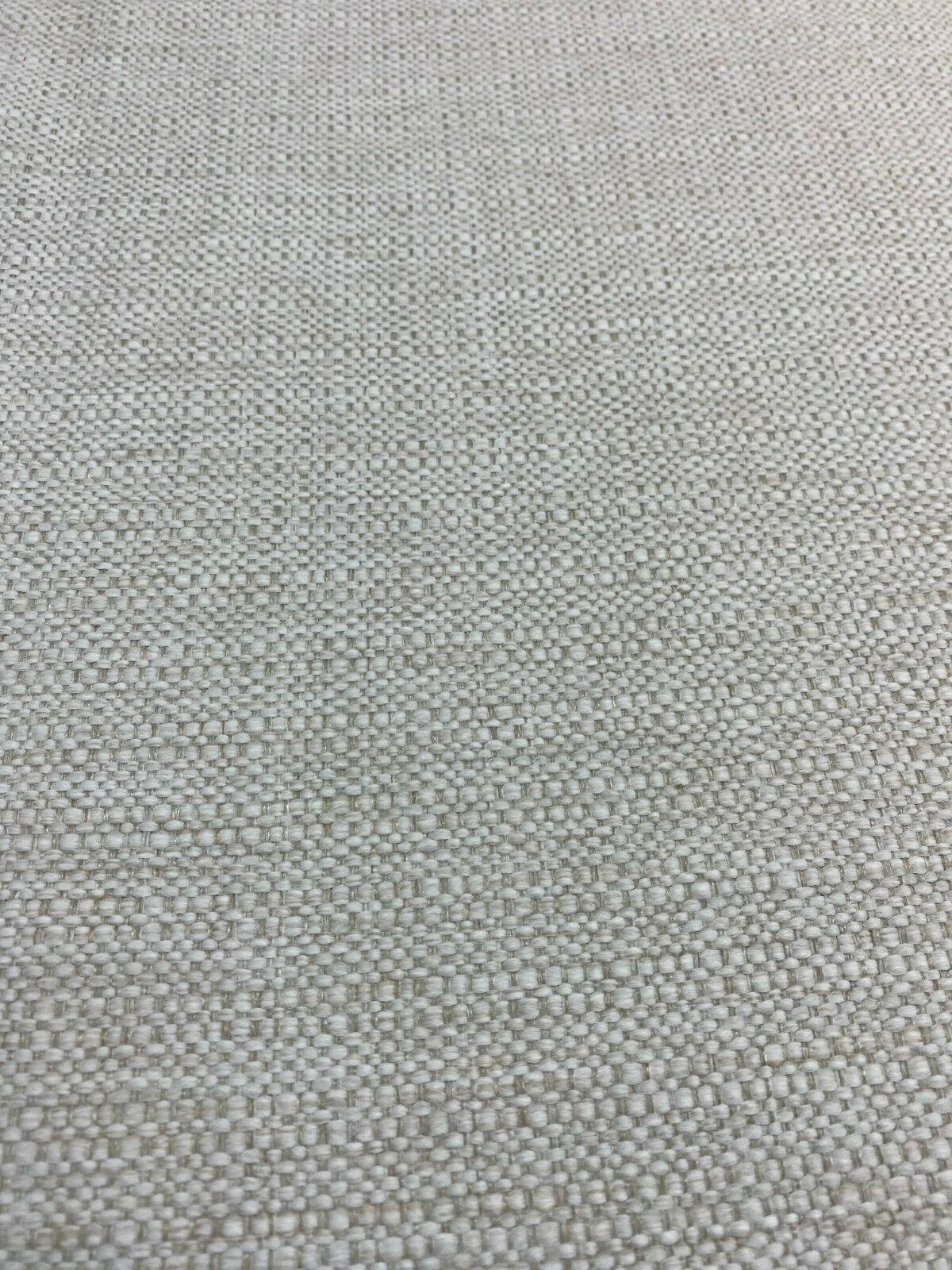 Sampson Chenille Performance Upholstery Fabric - Sea Salt White, Solid, 58" Width (1 Yard)