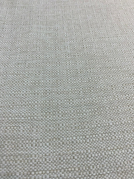 Sampson Chenille Performance Upholstery Fabric - Sea Salt White, Solid, 58" Width (1 Yard)