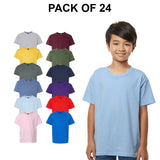 24 Pack Gildan® Softstyle Youth Crew Neck Short Sleeve T-Shirt