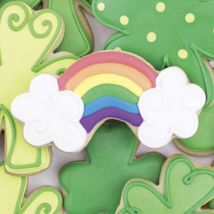 Ann Clark Rainbow Cookie Cutter with clouds