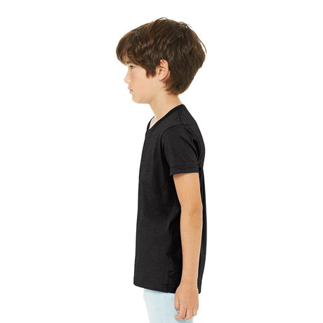Paquete de 24: Camiseta CVC de manga corta con cuello redondo Heather para jóvenes BELLA+CANVAS®