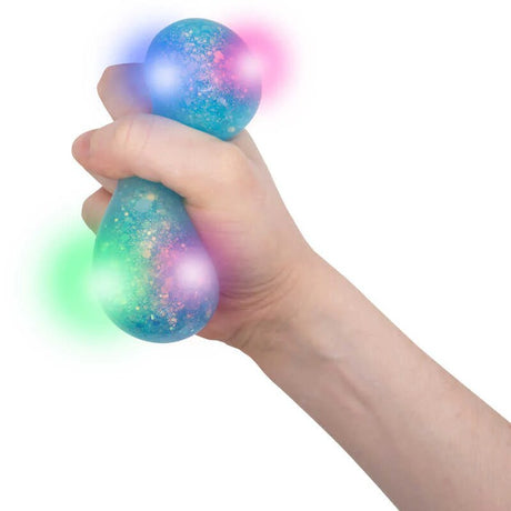 Flashing Galaxy Squeeze Ball 3-inch diameter