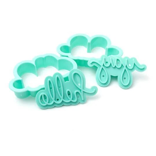 Cookie Cutters Sweet Sugerbelle Stamp and Cutter Set Words 4 Piece