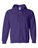 Sudadera con capucha y cremallera completa Gildan Heavy Blend - Forro polar cálido de manga larga