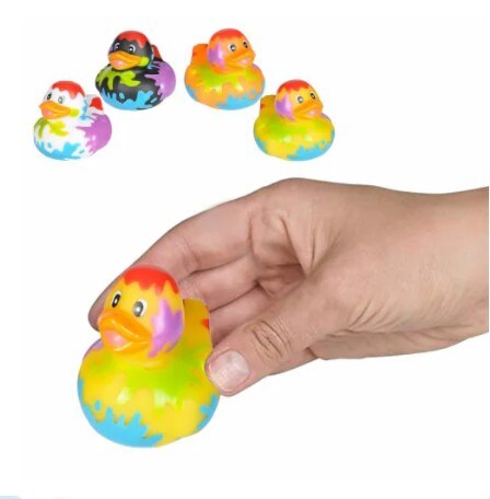 Paint Splatter Rubber Ducks