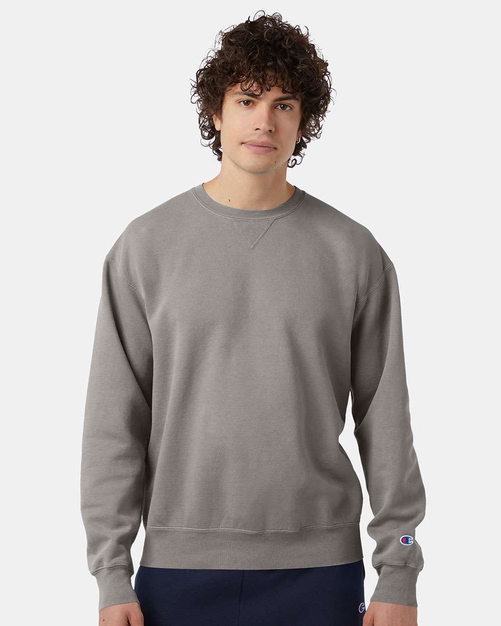 Champion® Garment-Dyed Crewneck Sweatshirt