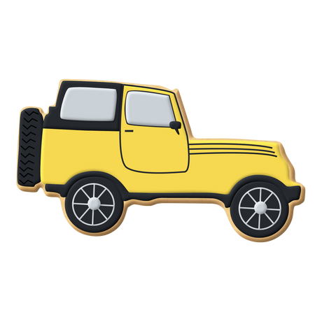 SUV Military Off-Road Vehicle Cookie Cutter 4 Piece Set HS0566