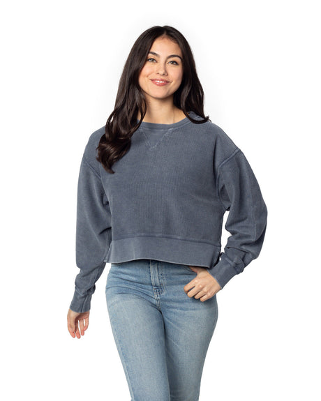 Ladies' Corded Boxy Pullover