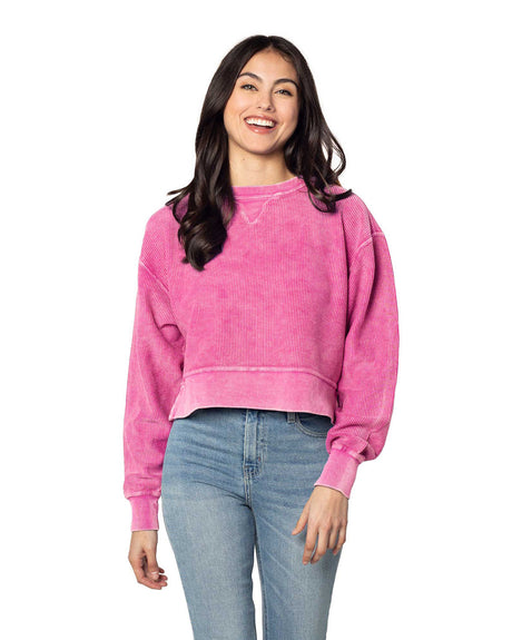 Ladies' Corded Boxy Pullover