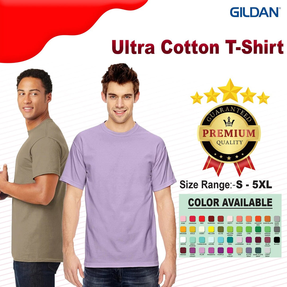 Gildan® Ultra Cotton Crewneck Short Sleeve Tee