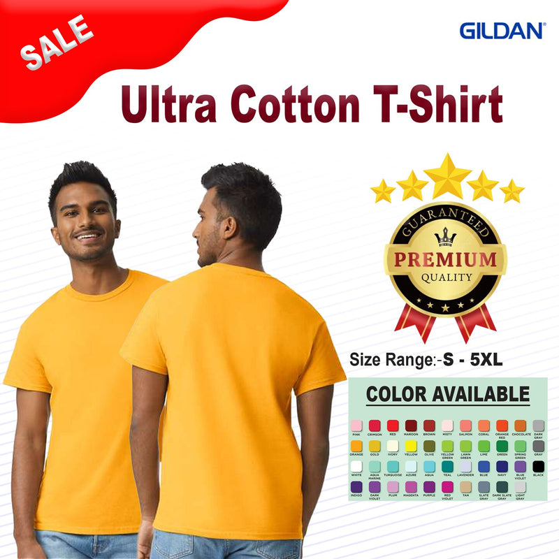GildanÂ® Ultra Cotton Crewneck Short Sleeve T-Shirt