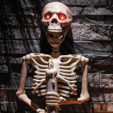 18 1/4 Inch Skeleton Holding Candle Wall Sconce Halloween Decoration