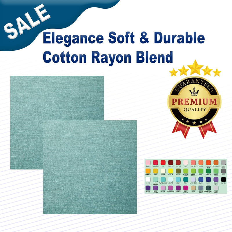 1 Yard Elegance Soft & Durable Cotton Rayon Blend Width: 55"