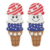 1 3/4" x 4 1/2" Patriotic Ice Cream Cone Magnet Craft Kit Makes 12