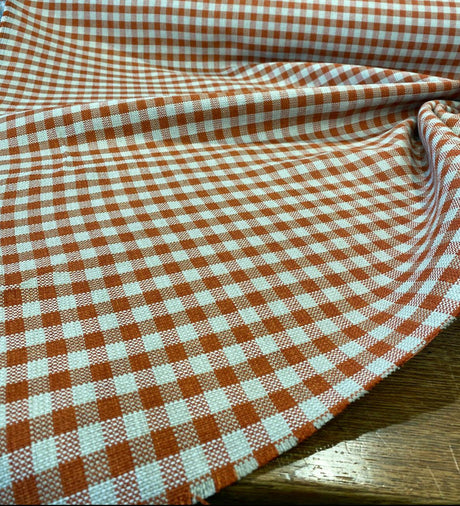 P Kaufmann Row House Ck Cinnabar Check Upholstery Fabric - Cinnabar Check, 54" Width (1 Yard)