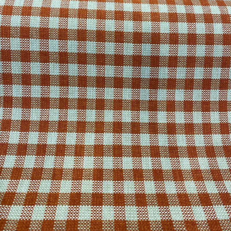 P Kaufmann Row House Ck Cinnabar Check Upholstery Fabric - Cinnabar Check, 54" Width (1 Yard)