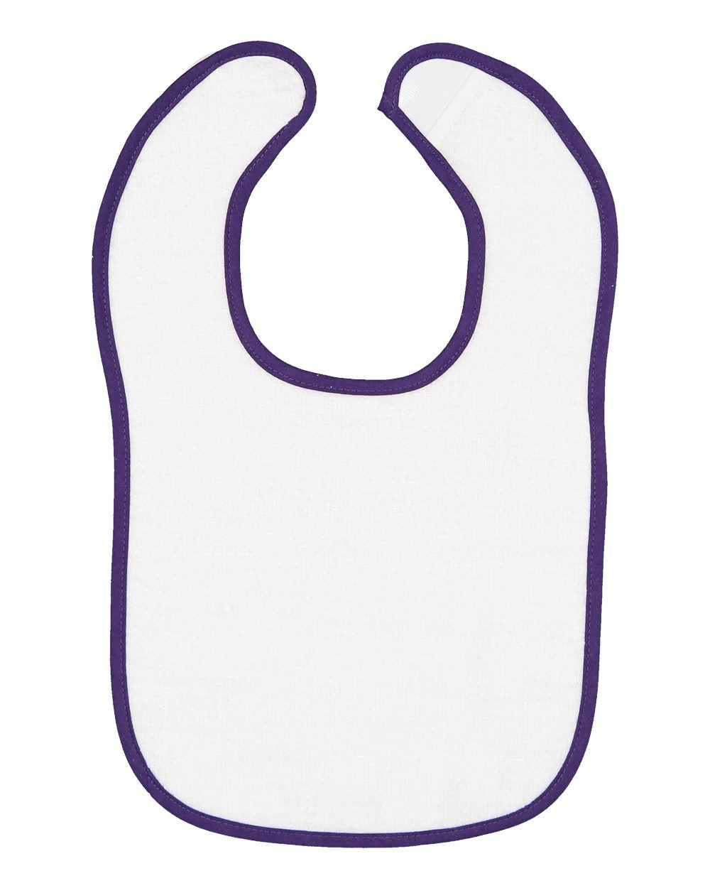 RADYAN® Contrast Trim Terry Bibs for Infants - 1003