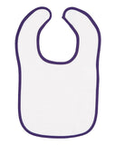 RADYAN® Contrast Trim Terry Bibs for Infants