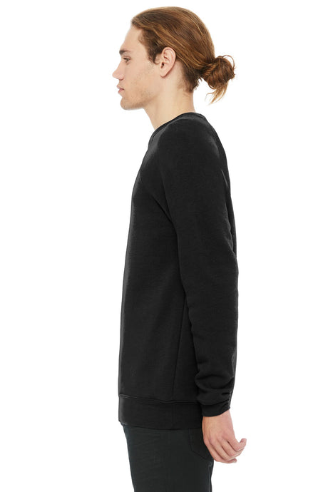 Image 1: Bella Canvas Sponge Fleece Raglan Crewneck SweatshirtImage 2: Raglan sleeve fleece sweatshirt designImage 3: Soft sponge fleece crewneck pulloverImage 4: Blank raglan sweatshirt for printingImage 5: Premium Bella Canvas casual apparelImage 6: Comfortable fleece crewneck style