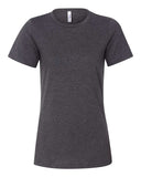 BELLA + CANVAS® Women's Relaxed Fit Heather CVC Crewneck Tee