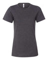 BELLA + CANVAS® Women's Relaxed Fit Heather CVC Crewneck Tee