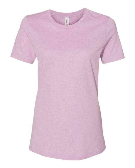 BELLA + CANVAS® Women's Relaxed Fit Heather CVC Crewneck Tee