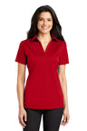 Port Authority® Women's Silk Touch Performance Collared Short Sleeve Polo