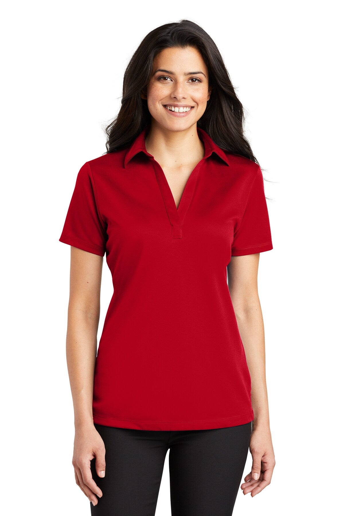 Port Authority® Women's Silk Touch Performance Collared Short Sleeve Polo