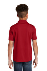 Sport-Tek® Youth Posi Charge Racer Mesh Collared Neck Half Sleeve Polo