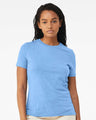 BELLA + CANVAS® Women's Relaxed Fit Heather CVC Crewneck Tee