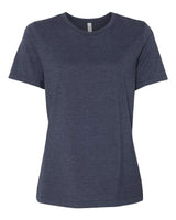 BELLA + CANVAS® Women's Relaxed Fit Heather CVC Crewneck Tee
