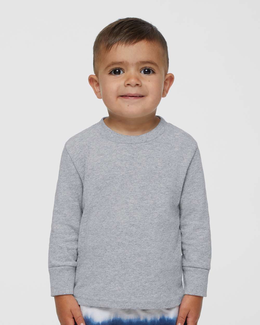 RADYAN® Toddler Cotton Jersey Crewneck Long Sleeve T-Shirt - 3311