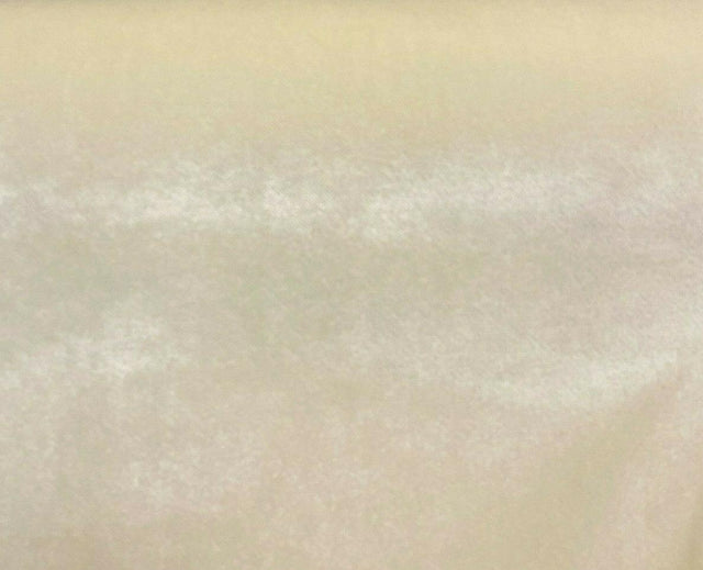 Bentley Velvet Upholstery Fabric - Butter Cream, 54" Width (1 Yard)