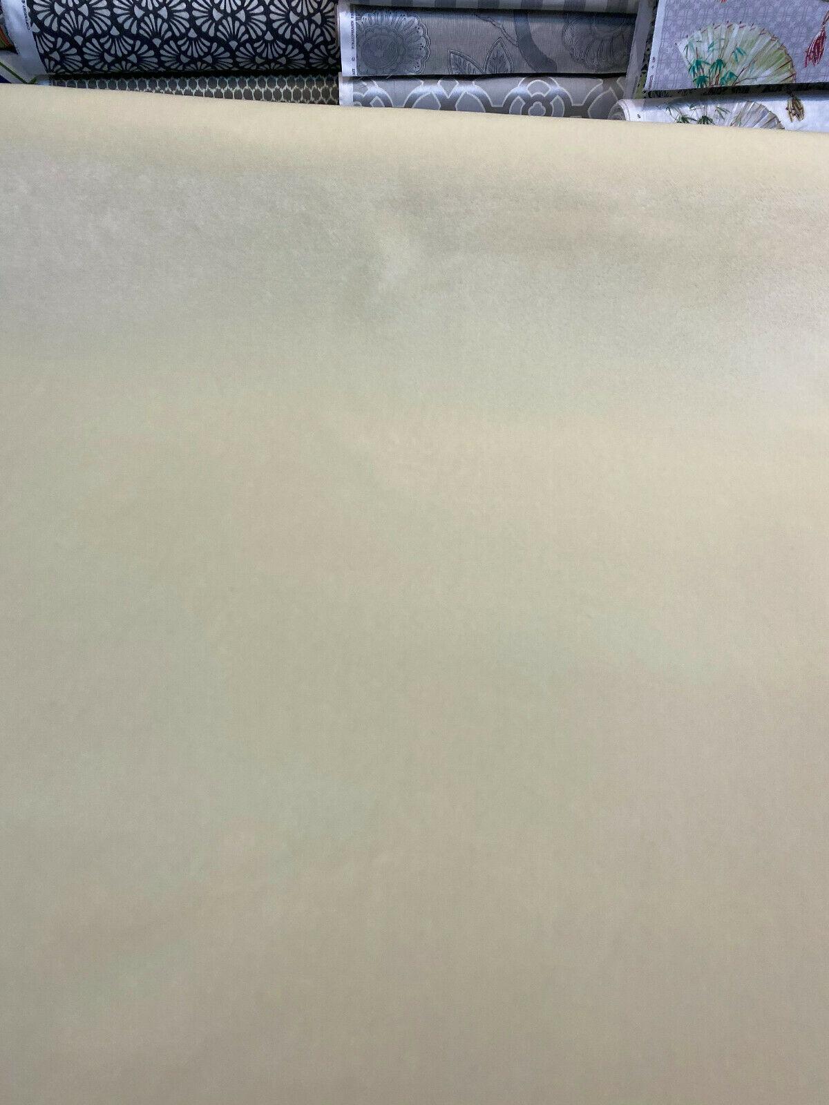 Bentley Velvet Upholstery Fabric - Butter Cream, 54" Width (1 Yard)
