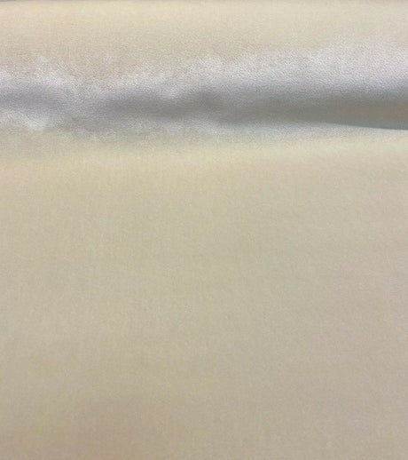Bentley Velvet Upholstery Fabric - Butter Cream, 54" Width (1 Yard)