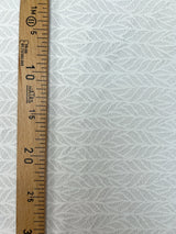 Polyamide Elastane Knitted Floral White Fabric